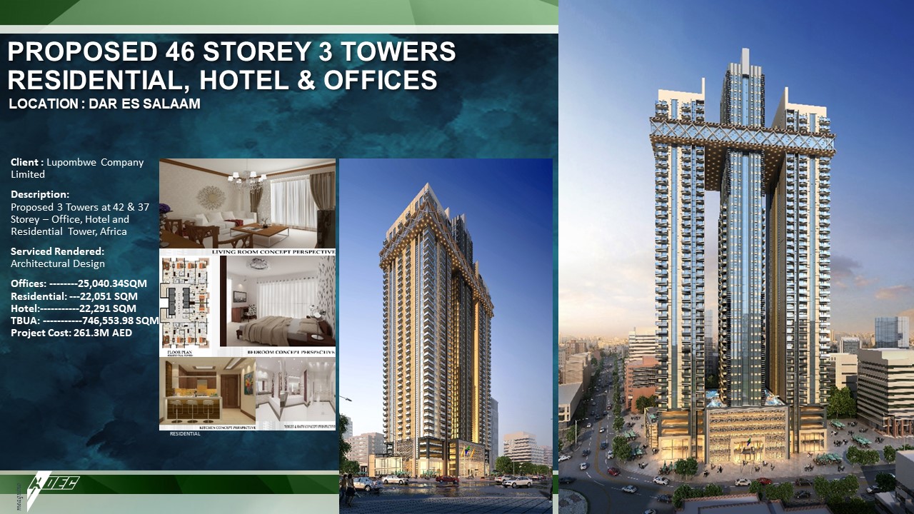 46 STOREY 3 TOWERS RESIDENTIAL, HOTEL & OFFICES